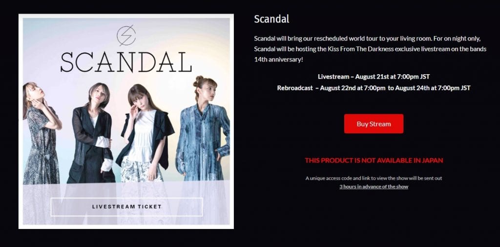 SCANDAL - live