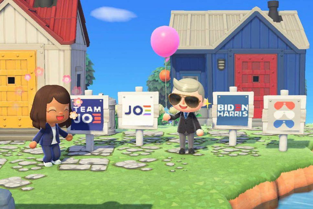 Campaña de Joe Biden en Animal Crossing New Horizons
