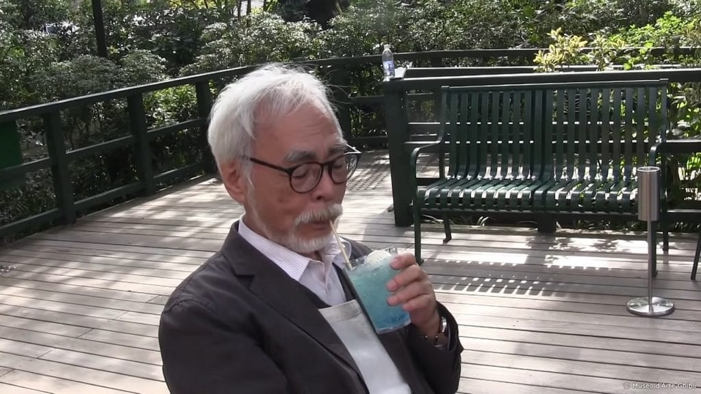 Hayao Miyazaki en el Museo Ghibli