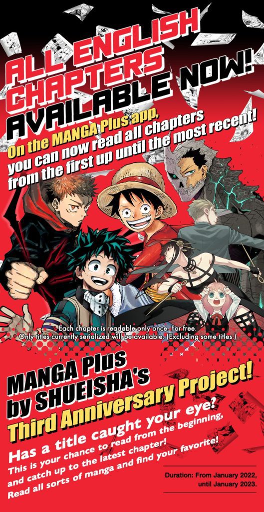 MANGA Plus celebra tres años