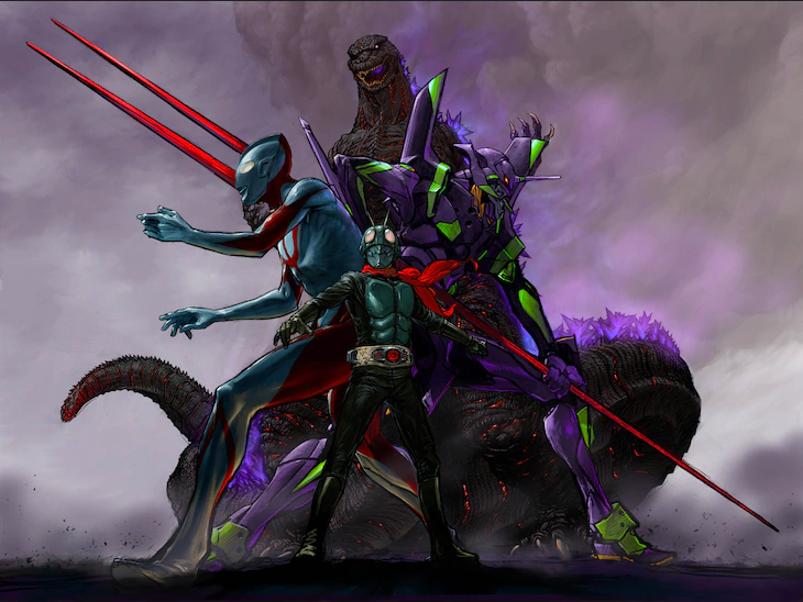 Evangelion, Shin-Godzilla, Shin-Ultraman y Shin-Kamen Rider