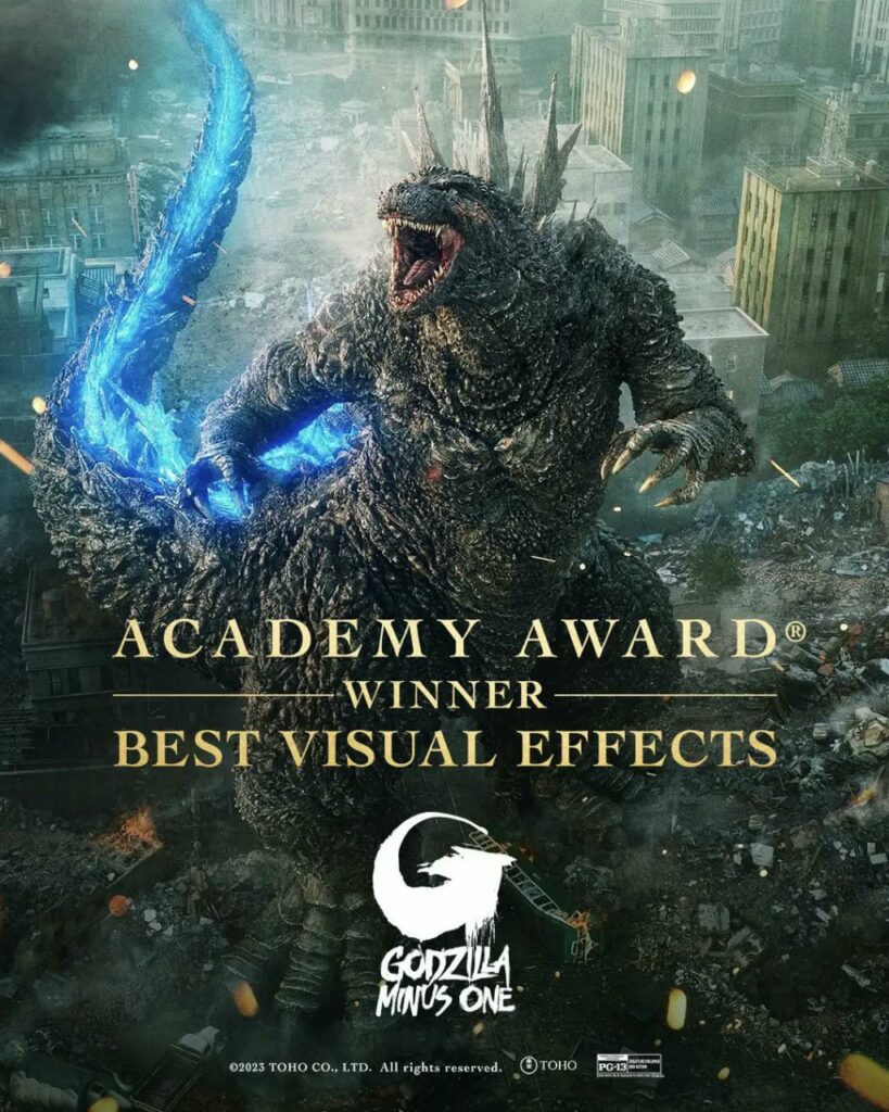 Godzilla Minus One se lleva el Oscar a Mejores Efectos Visuales